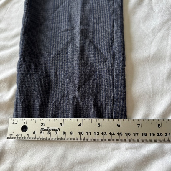 Old Navy Pixie High Rise Plaid Ankle Pants Blue Size 14 Stretchy Preppy Office - Picture 12 of 13